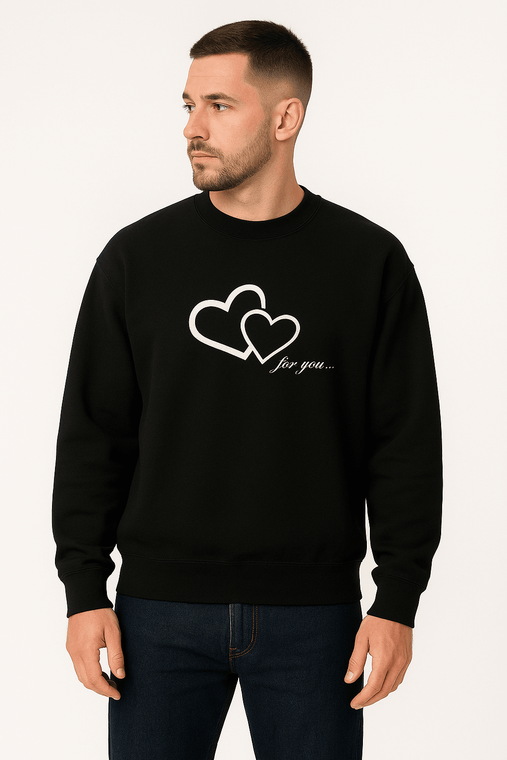 Unisex Heart Sweatshirt - MOCKSTER
