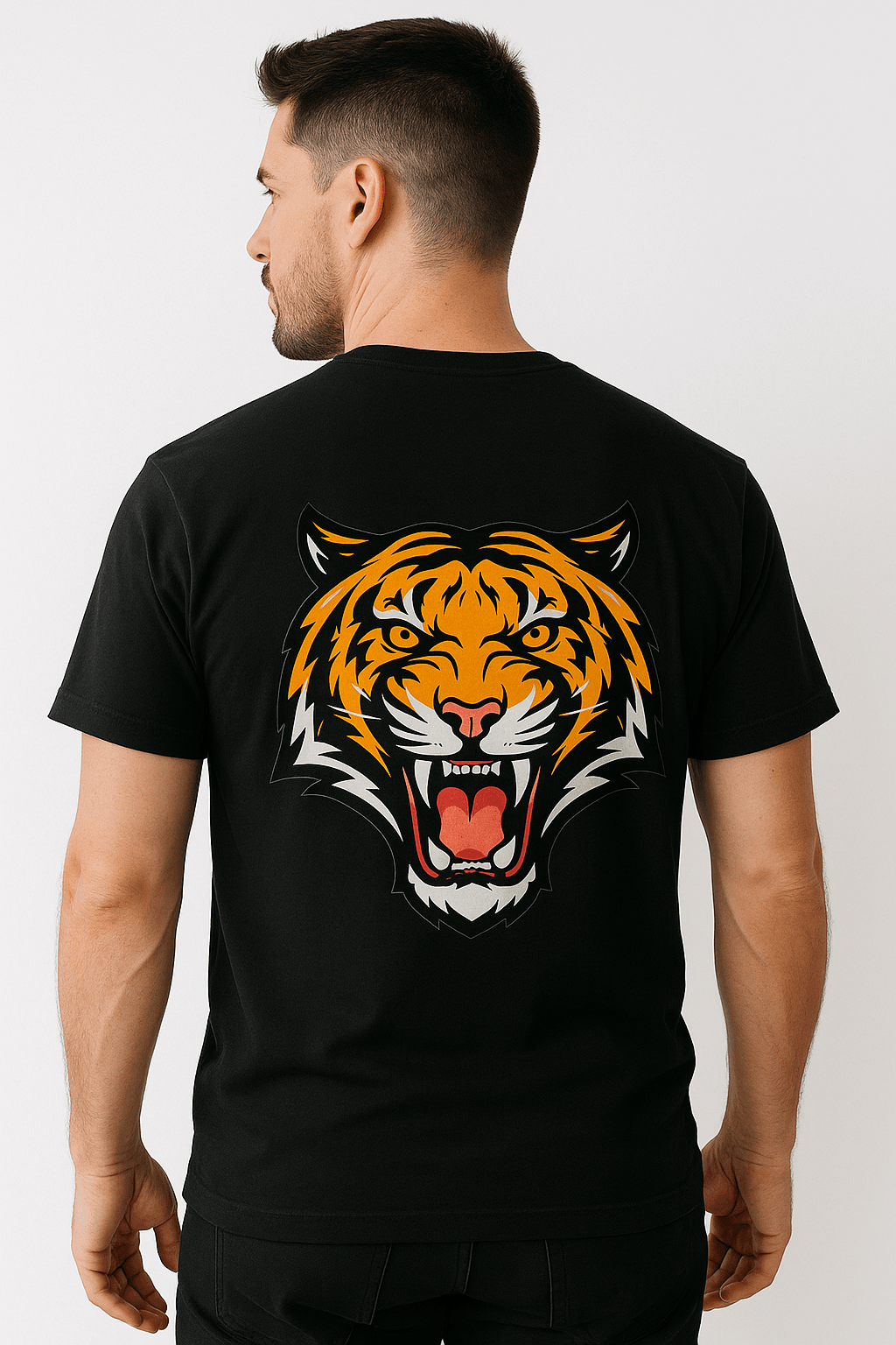 Brave Tiger Graphic T Shirt - MOCKSTER