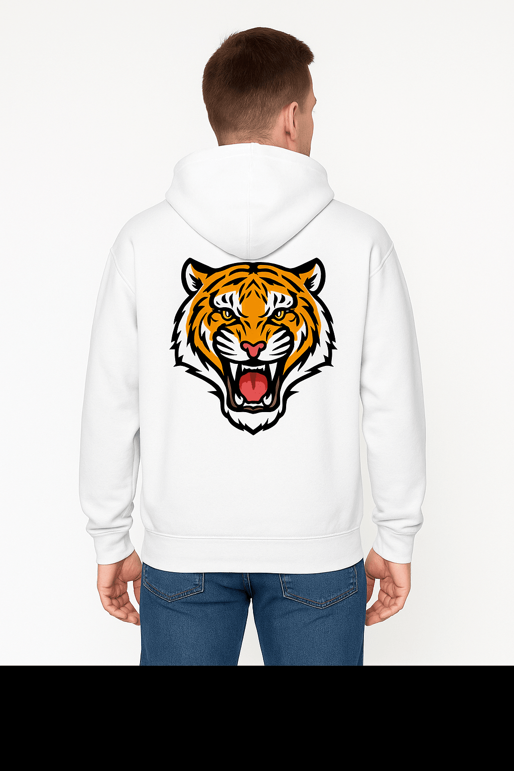 Men's Tiger Zipper Hoodie - MOCKSTER