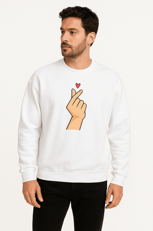 MOCKSTER Finger Heart Sweatshirt - MOCKSTER