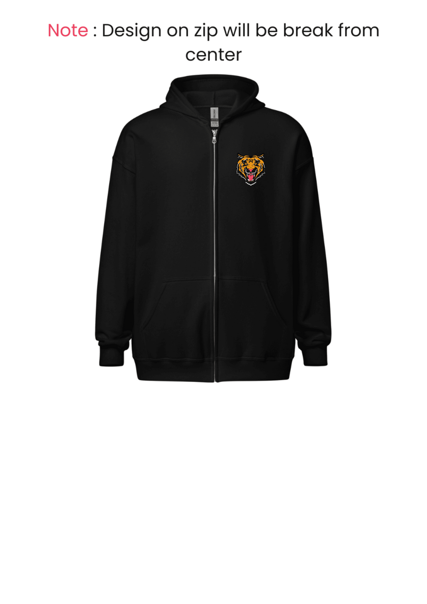 Men's Tiger Zipper Hoodie - MOCKSTER