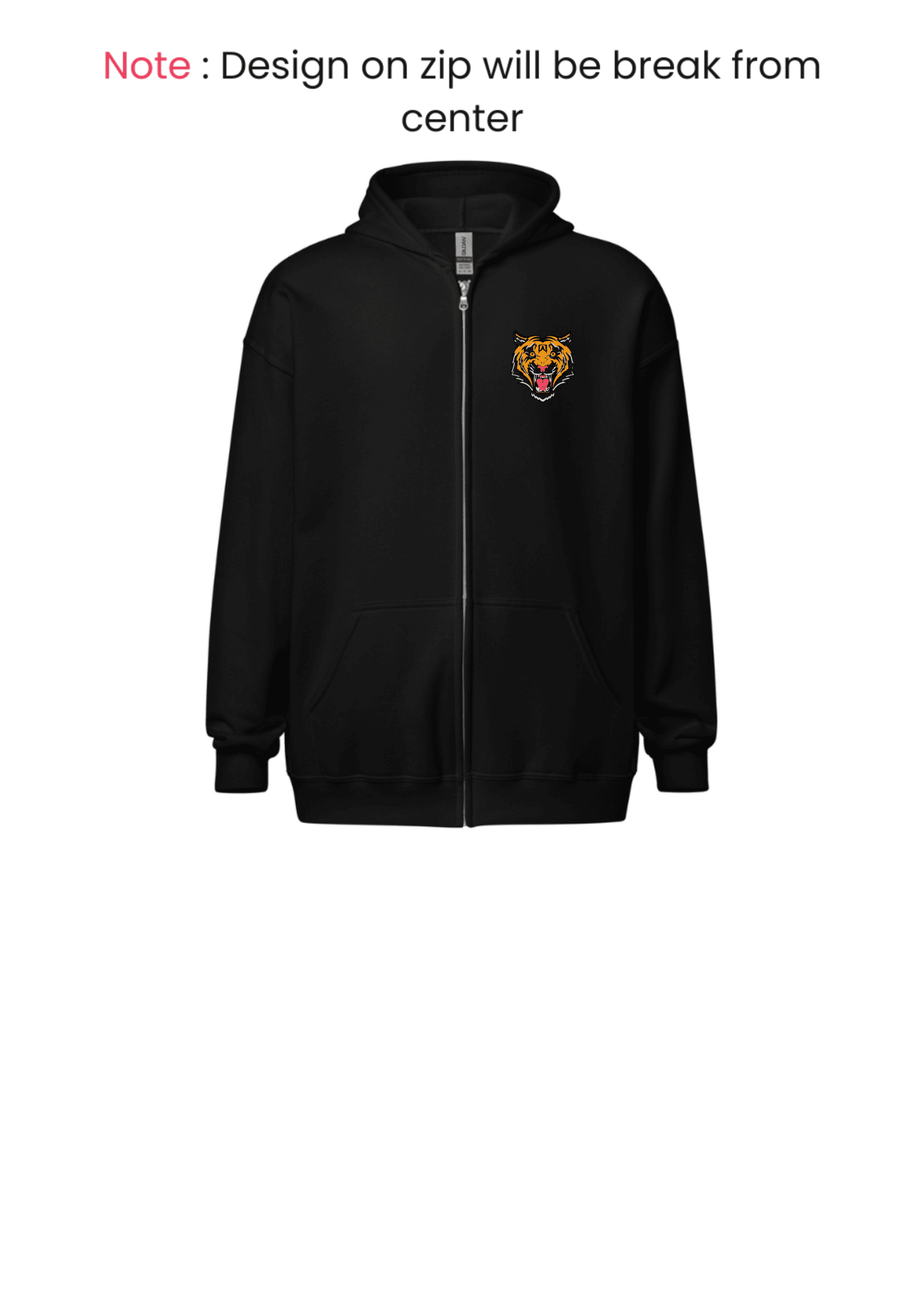 Men's Tiger Zipper Hoodie - MOCKSTER